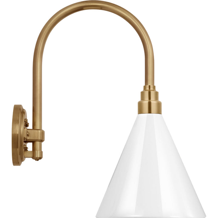 Visual Comfort Signature Academy Outdoor Arched 16in Mack Savannah Conical Wall Light (view 2)