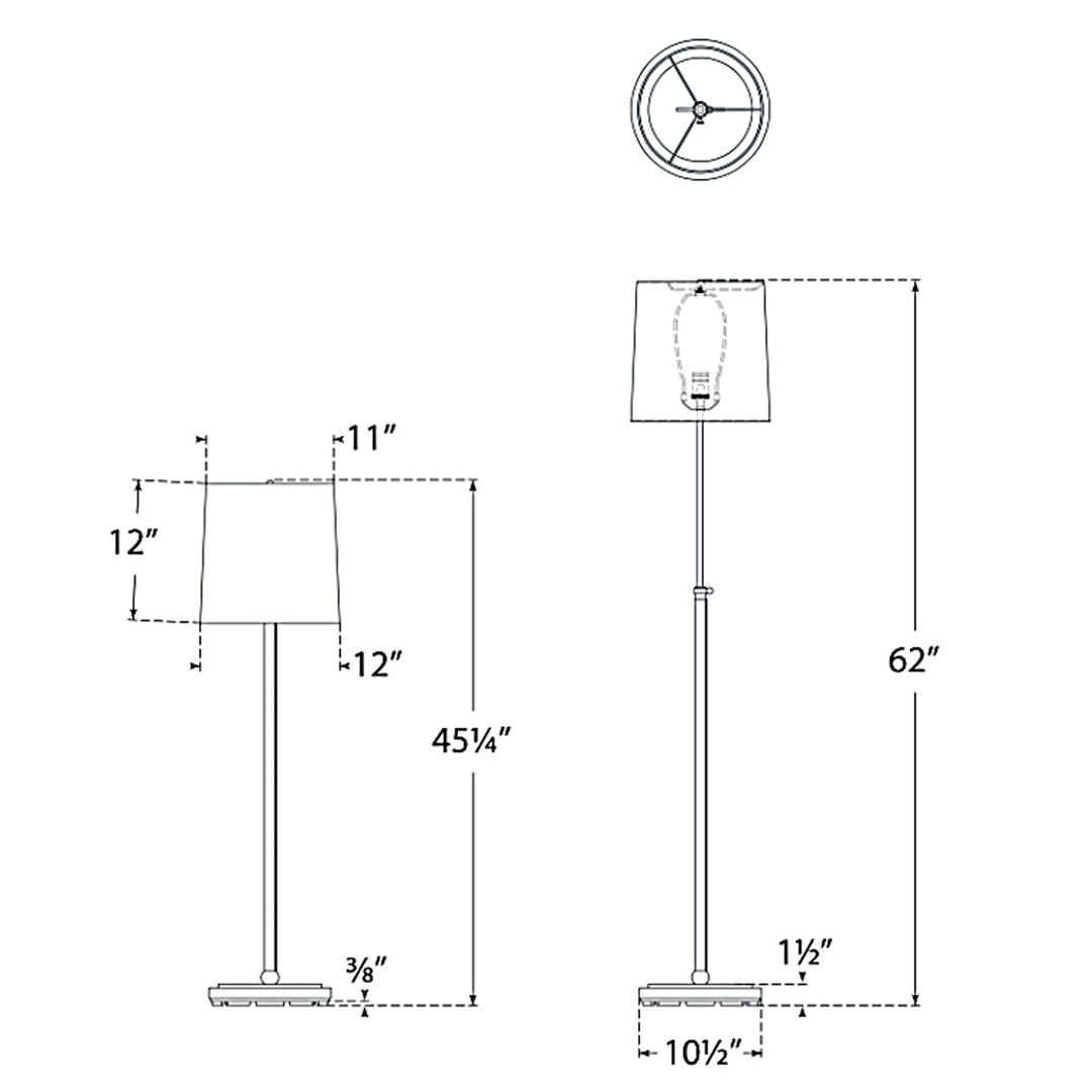 Visual Comfort Signature Bryant Wrapped Floor Lamp