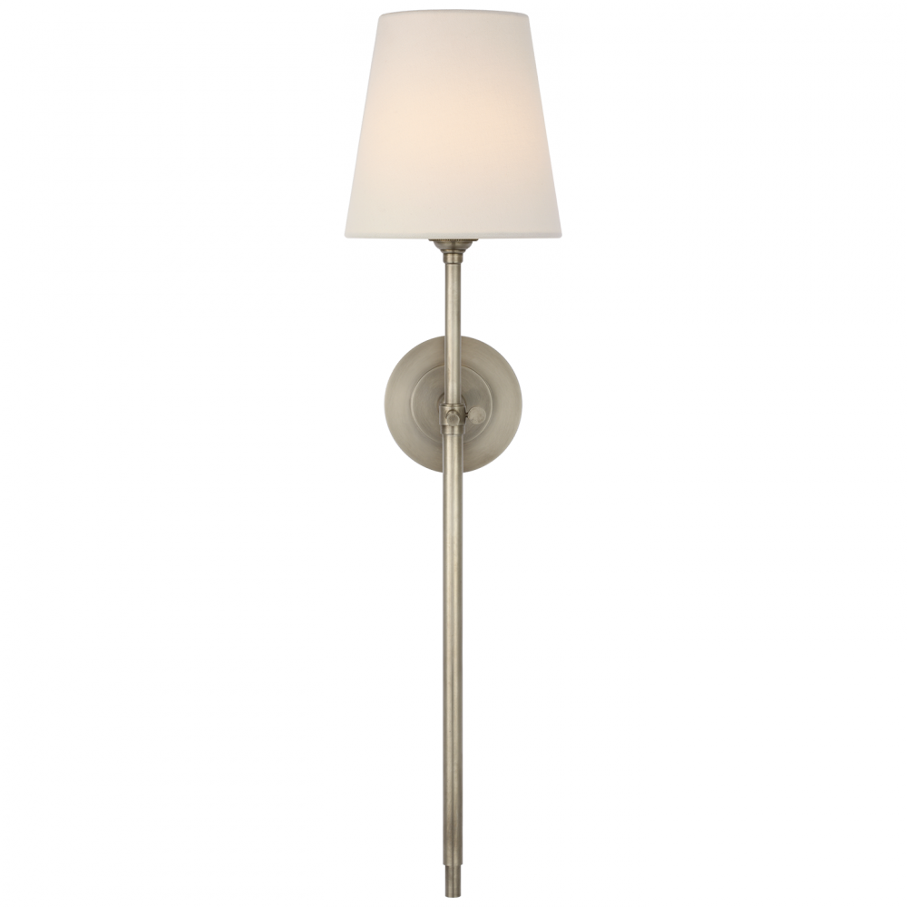 Visual Comfort Signature Bryant Cordless Tail Wall Sconce in Antique Nickel