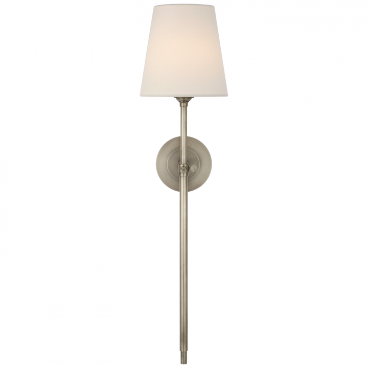 Visual Comfort Signature Bryant Cordless Tail Wall Sconce in Antique Nickel