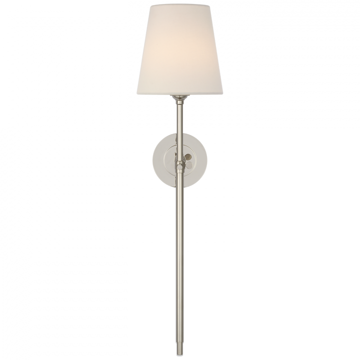Visual Comfort Signature Bryant Cordless Tail Wall Sconce in Polished Nickel