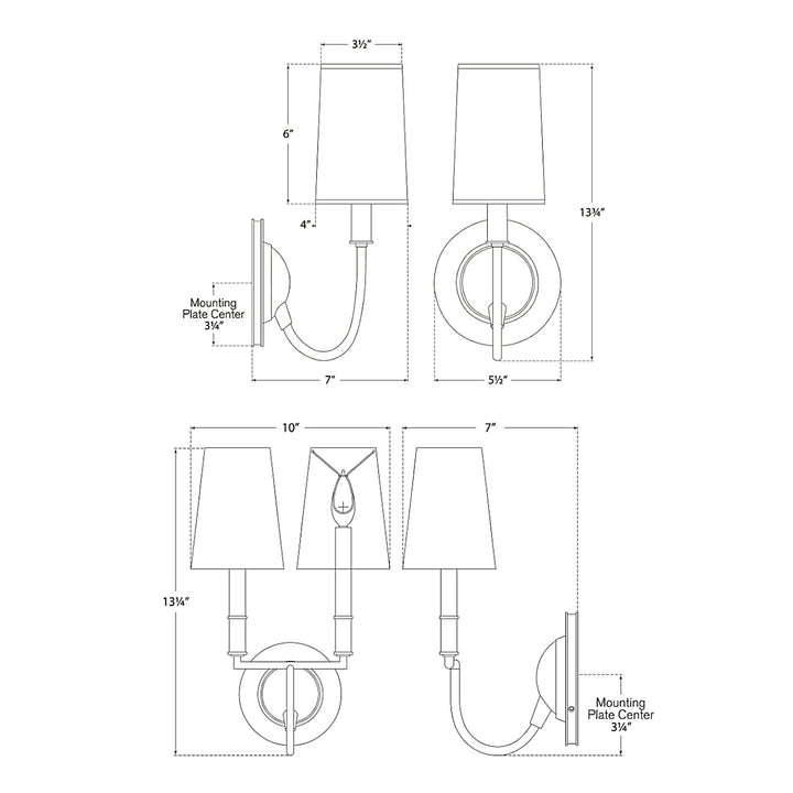 Visual Comfort Signature Elkins Wall Sconce