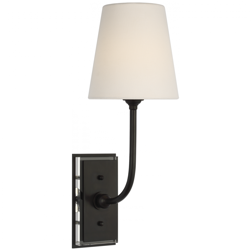 Visual Comfort Signature Hulton Cordless Wall Sconce in Bronze