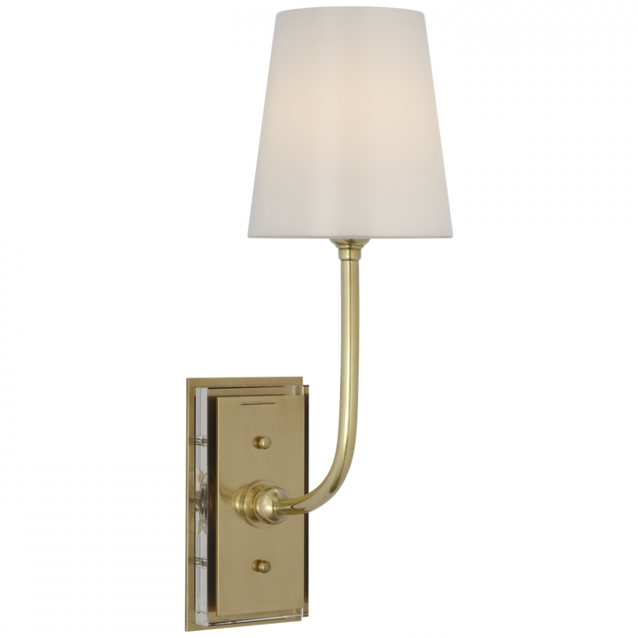 Visual Comfort Signature Hulton Cordless Wall Sconce in Hand-Rubbed Antique Brass (view 2)