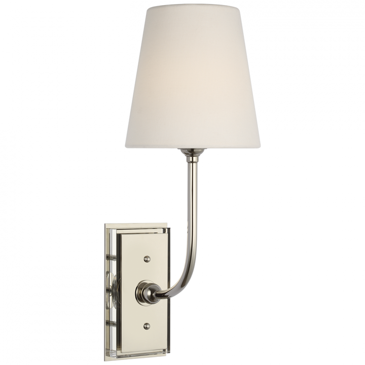 Visual Comfort Signature Hulton Cordless Wall Sconce in Polished Nickel