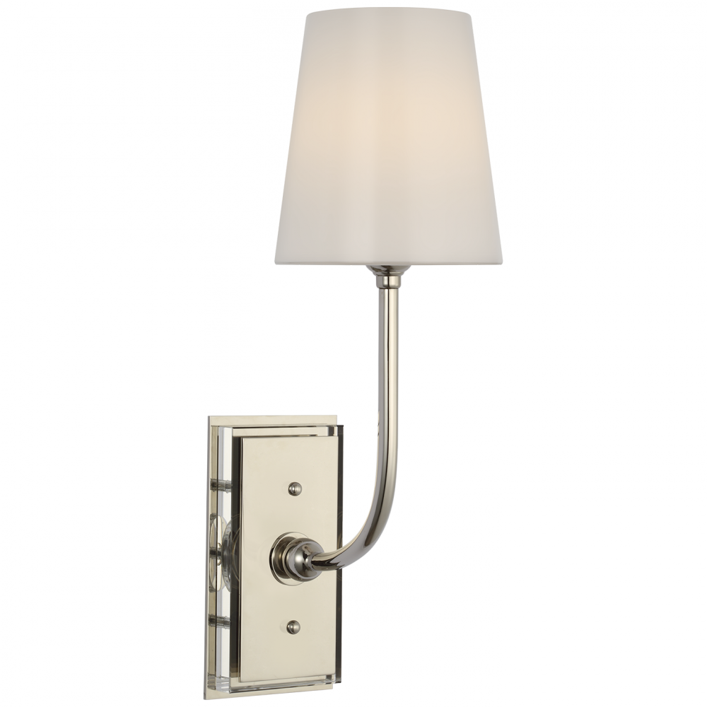 Visual Comfort Signature Hulton Cordless Wall Sconce in Polished Nickel (view 2)