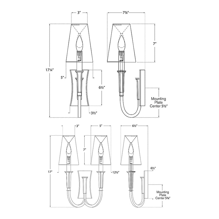 Visual Comfort Signature Delphia Wall Sconce