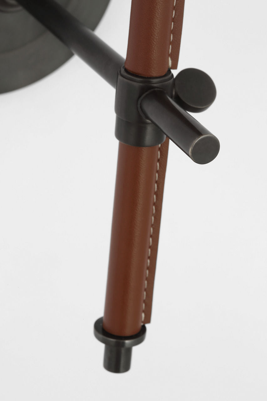 Visual Comfort Signature Bryant Leather Wall Sconce (view 2)
