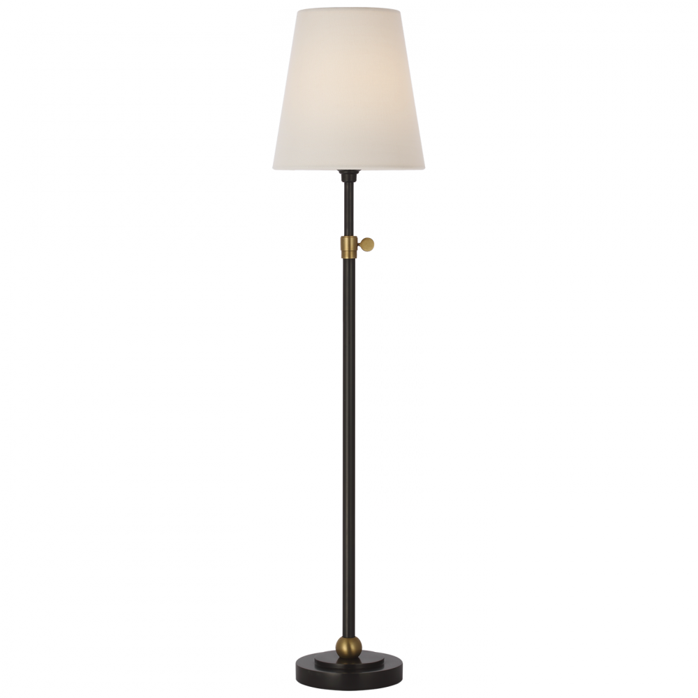 Visual Comfort Signature Bryant Cordless Table Lamp in Bronze and Hand-Rubbed Antique Brass