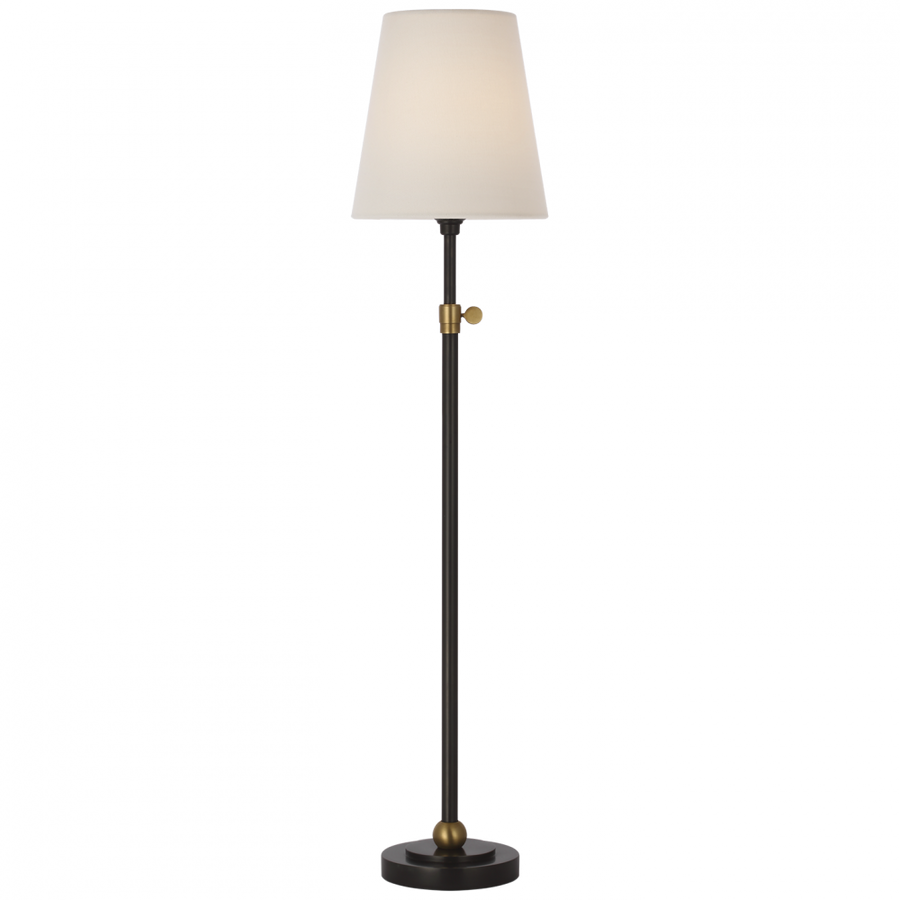 Visual Comfort Signature Bryant Cordless Table Lamp in Bronze and Hand-Rubbed Antique Brass