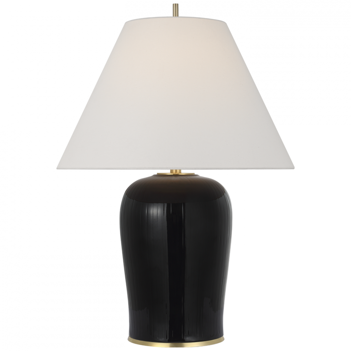 Visual Comfort Signature Opera Large Table Lamp in Raven Black