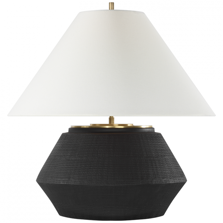 Visual Comfort Signature Aten Short Table Lamp in Shadow Black