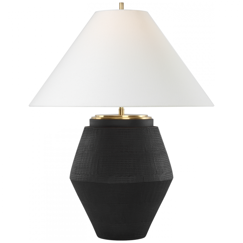 Visual Comfort Signature Aten Table Lamp in Shadow Black