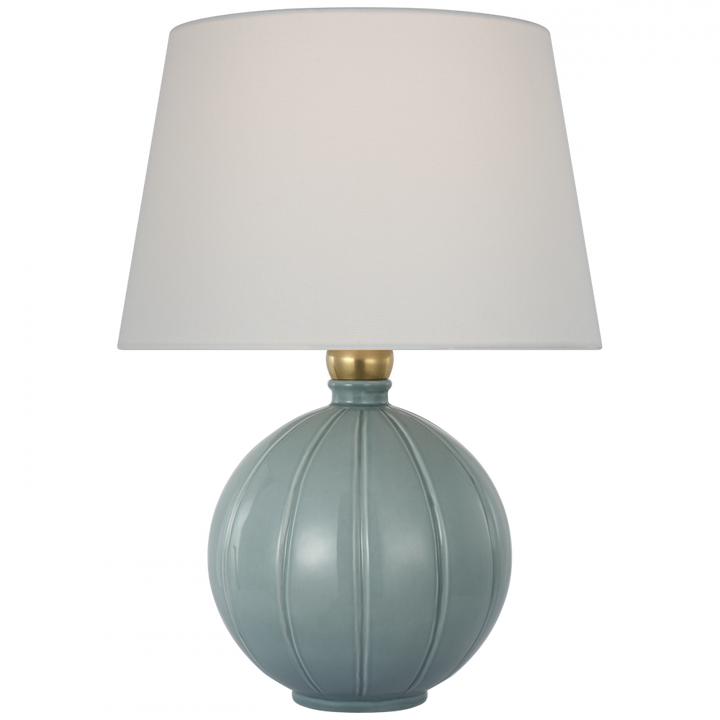 Visual Comfort Signature Ponteil Table Lamp in Crackled Robin