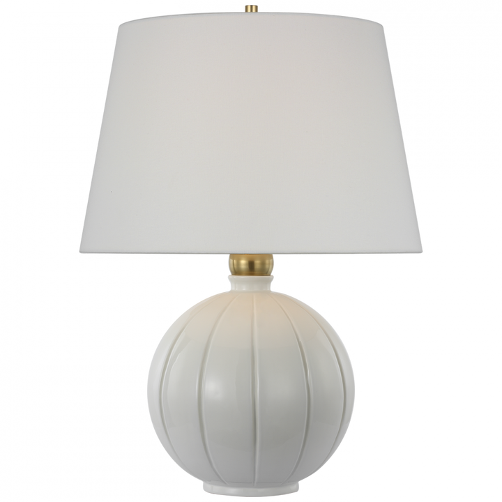 Visual Comfort Signature Ponteil Table Lamp in Crackled Ivory
