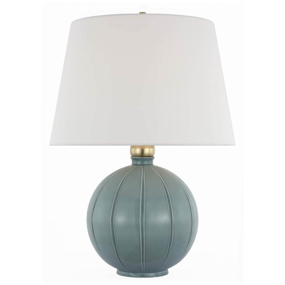 Visual Comfort Signature Ponteil Table Lamp in Crackled Robin (view 2)