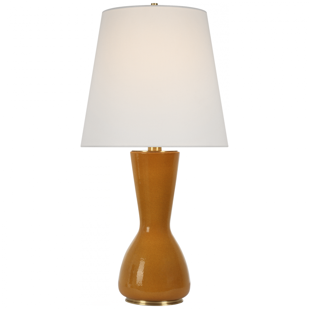 Visual Comfort Signature Jess Table Lamp in Crackled Sienna