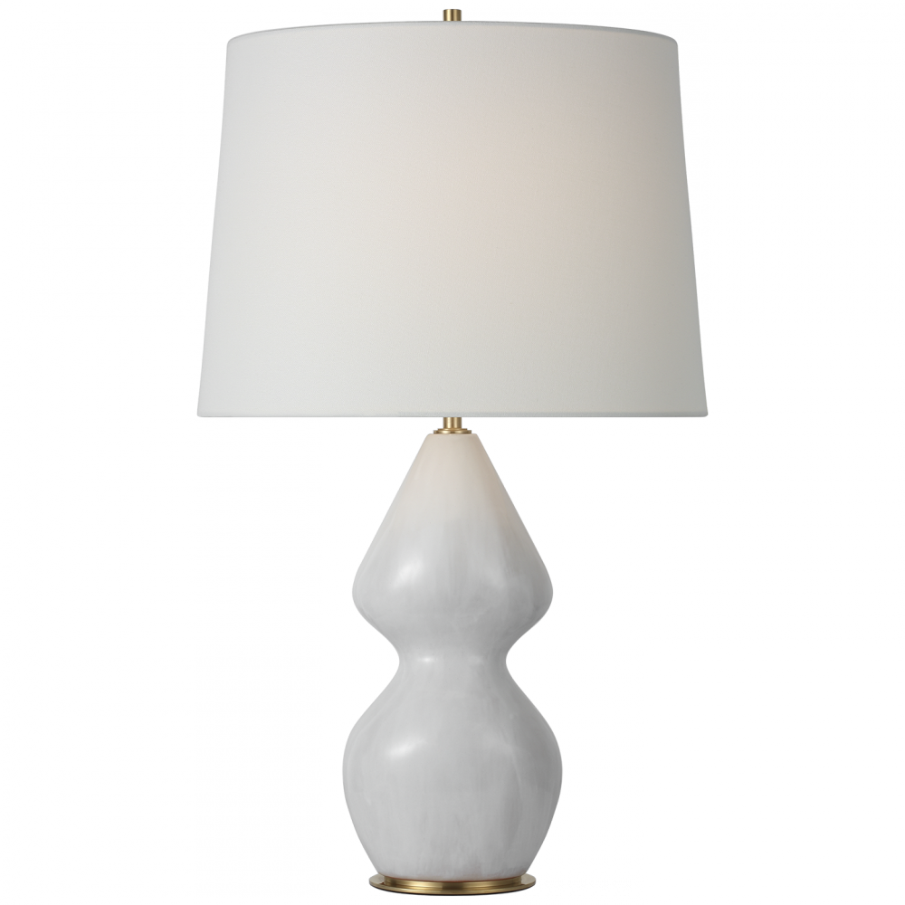 Visual Comfort Signature Noppon Table Lamp in Veiled White