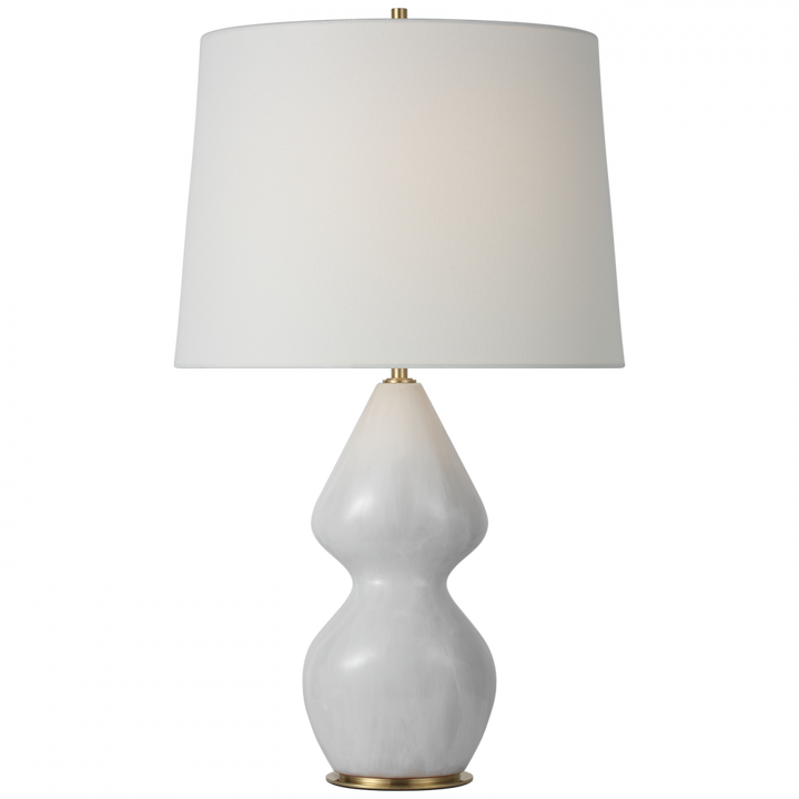 Visual Comfort Signature Noppon Table Lamp in Veiled White