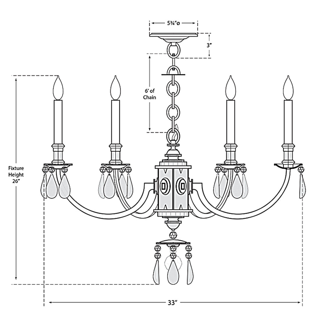 Visual Comfort Signature Elizabeth Chandelier