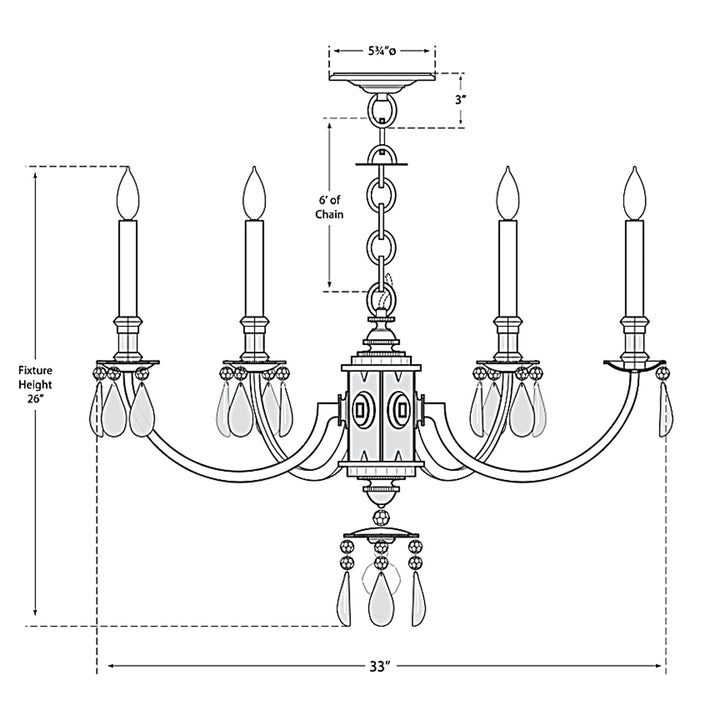 Visual Comfort Signature Elizabeth Chandelier