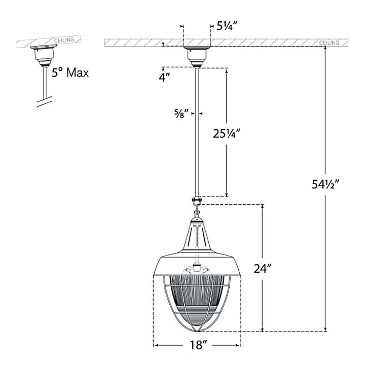 Visual Comfort Signature Henry Pendant