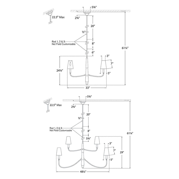Visual Comfort Signature Farlane Chandelier