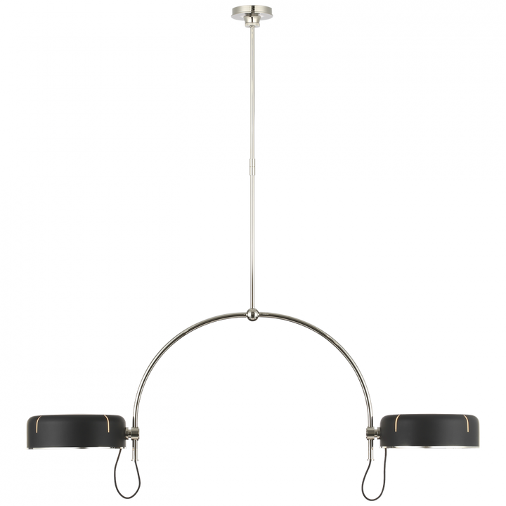 Visual Comfort Signature Oso Linear Pendant in Polished Nickel
