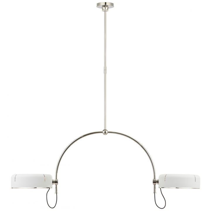 Visual Comfort Signature Oso Linear Pendant in Polished Nickel (view 2)
