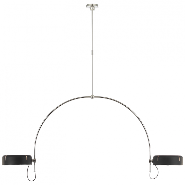 Visual Comfort Signature Oso Linear Pendant in Polished Nickel (view 3)