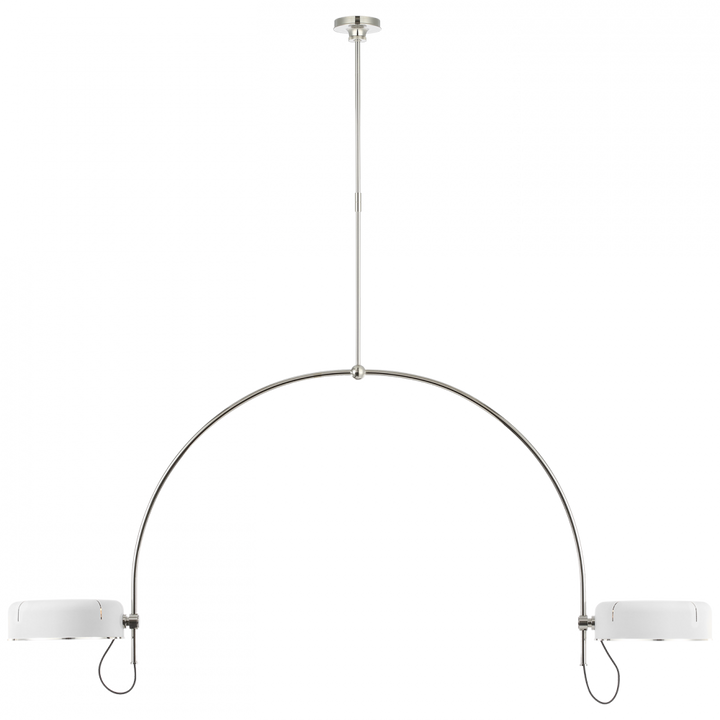 Visual Comfort Signature Oso Linear Pendant in Polished Nickel (view 4)