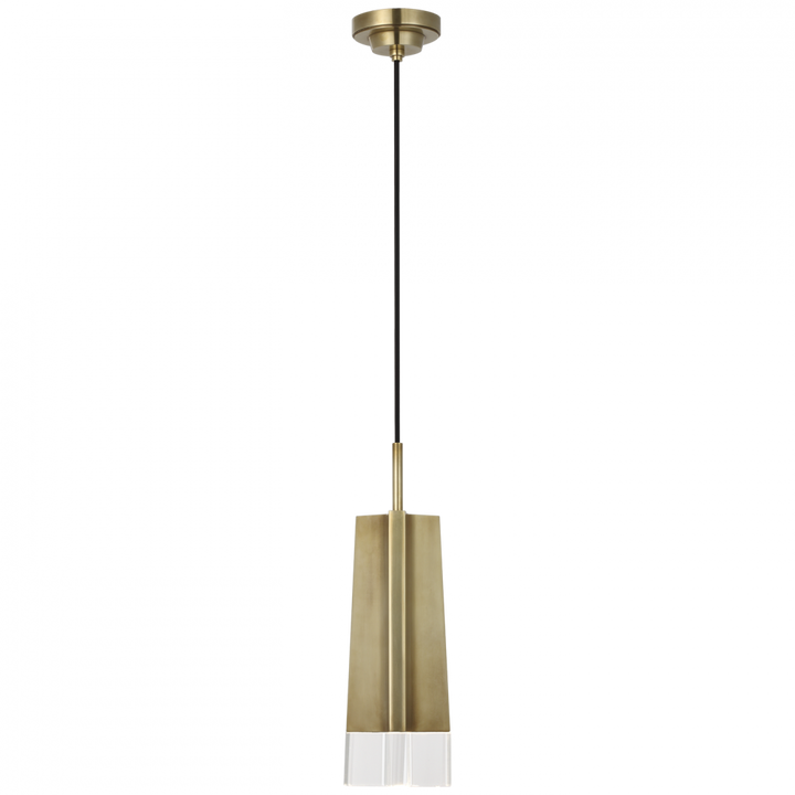 Visual Comfort Signature Matcha Pendant in Hand-Rubbed Antique Brass