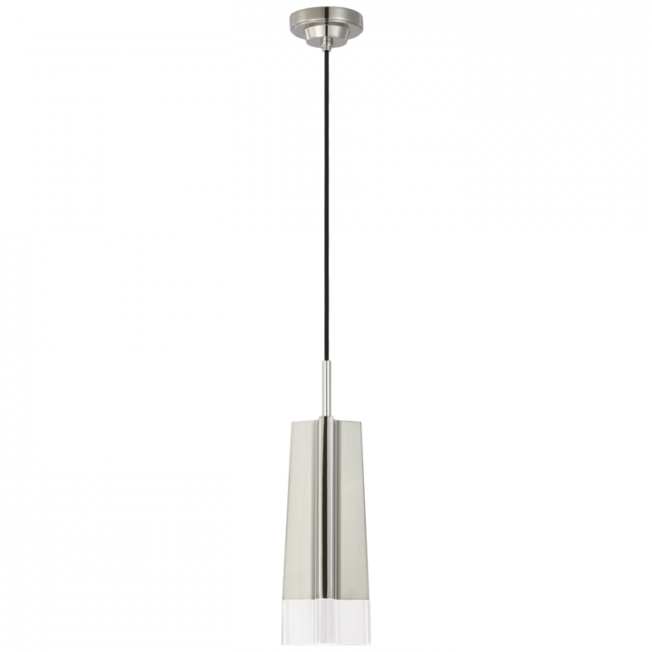 Visual Comfort Signature Matcha Pendant in Polished Nickel