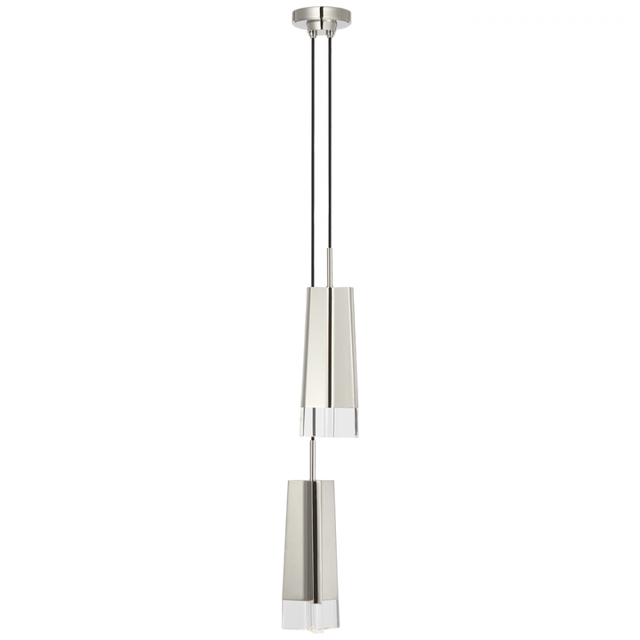 Visual Comfort Signature Matcha Multi Pendant Light in Polished Nickel