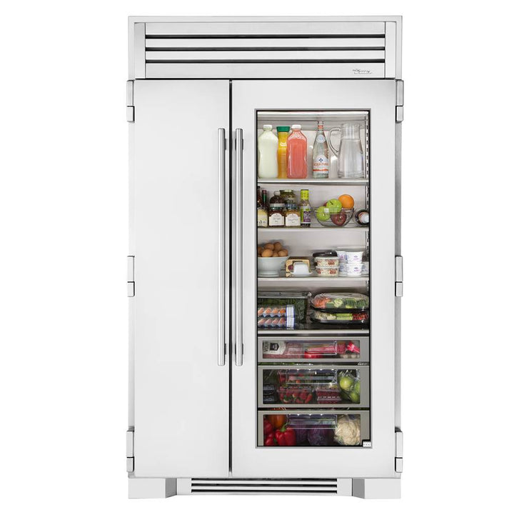 True Residential Side By Side Refrigerator/Freezer Integrated Ice