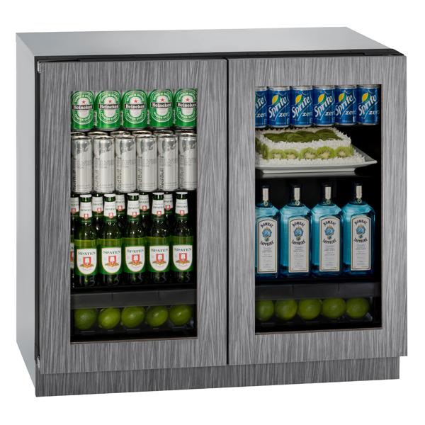 U-Line Glass Refrigerator 36" Integrated