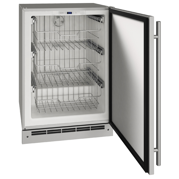 U-Line Outdoor Freezer 24" Reversible Hinge Stainless