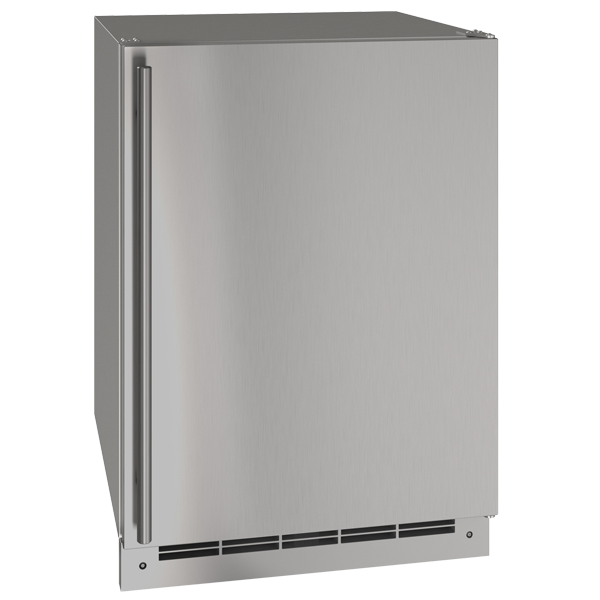 U-Line Outdoor Solid Refrigerator 24" Reversible Hinge Stainless
