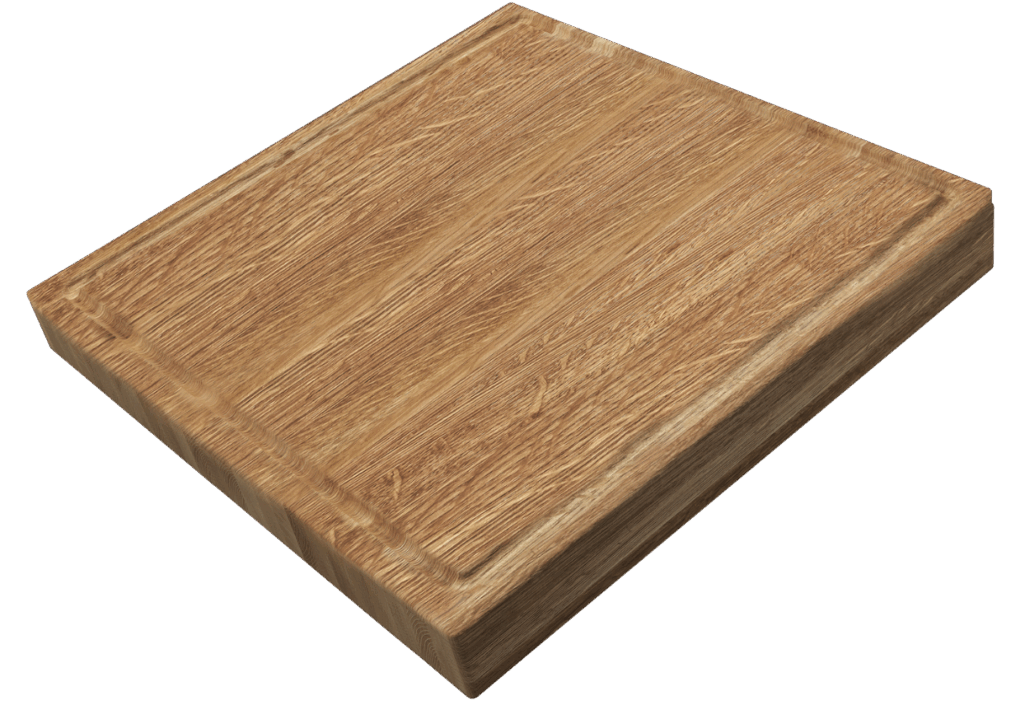 The Galley Upper Tier 2" thick Chef's Block with Juice Groove on one side