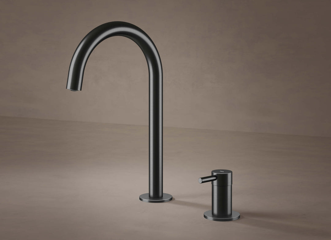 MGS Bagno Minimal Two hole Stainless Steel Basin Faucet