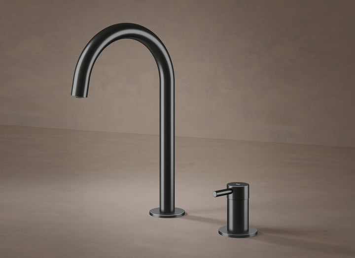MGS Bagno Minimal Two hole Stainless Steel Basin Faucet