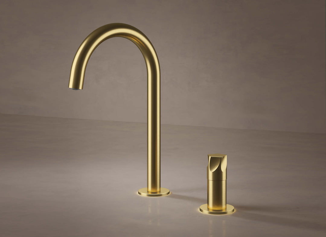 MGS Bagno Penta Two hole Stainless Steel Basin Faucet