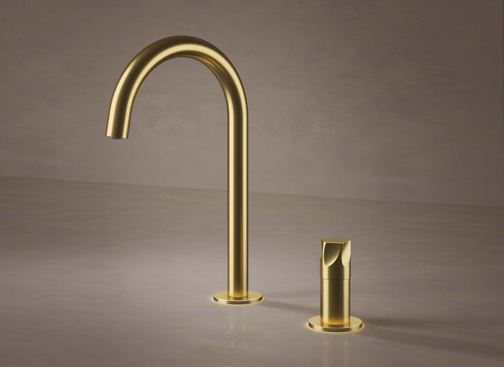 MGS Bagno Penta Two hole Stainless Steel Basin Faucet