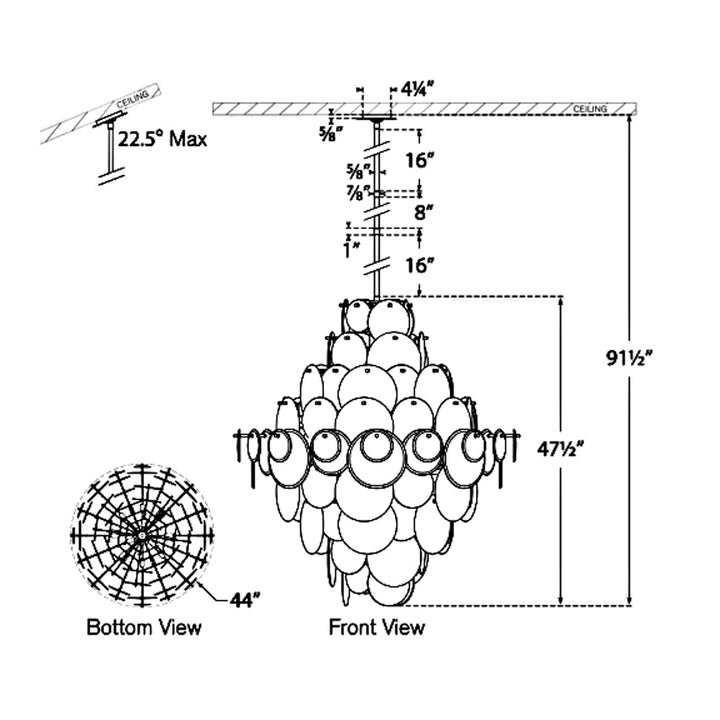 Visual Comfort Signature Loire Grande Entry Chandelier