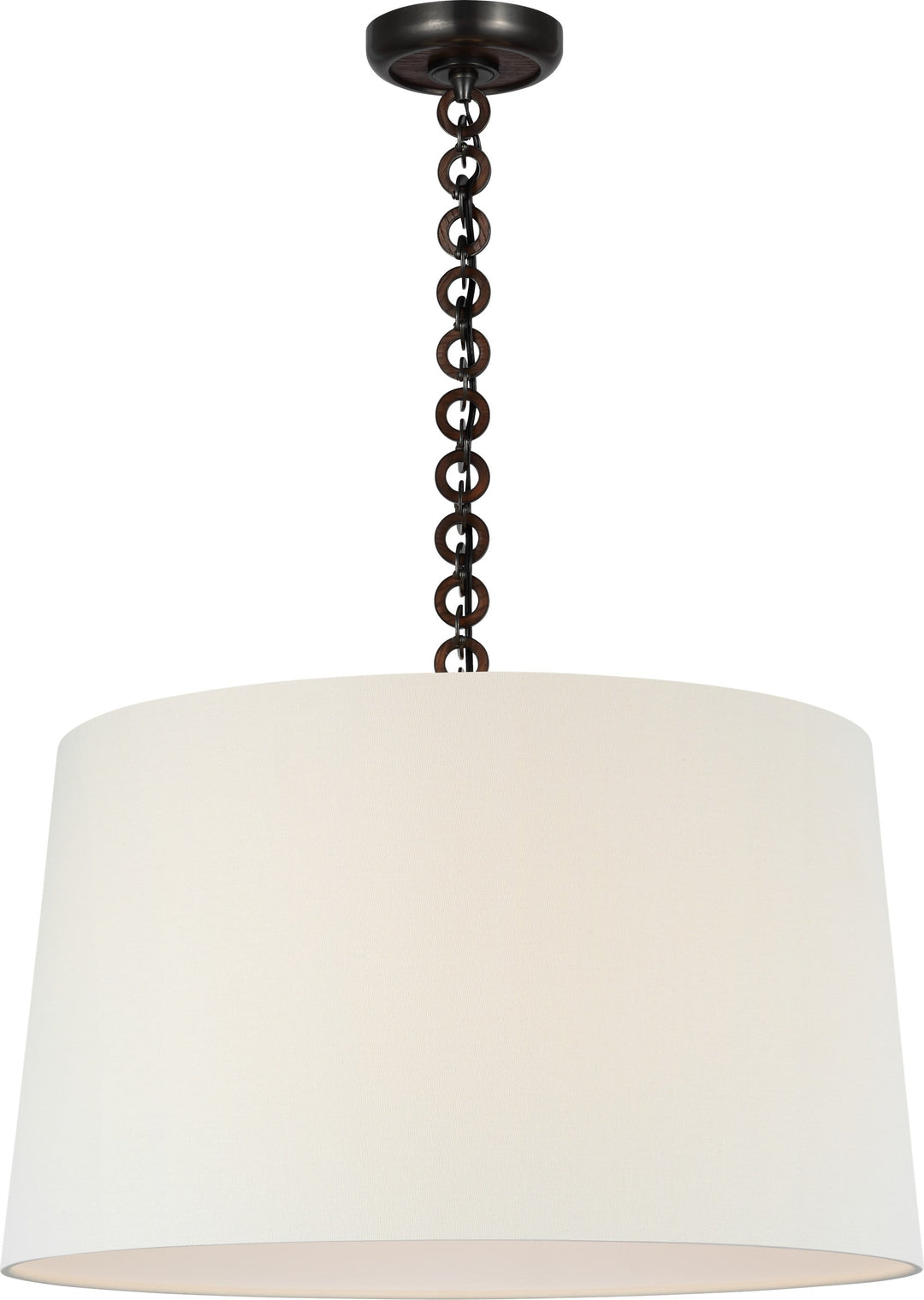 Visual Comfort Signature - SCH 5051BZ/NO-400 - LED Pendant - Evelyn - Bronze and Natural Oak