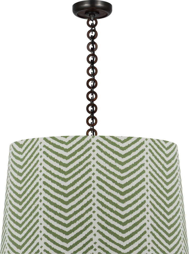 Visual Comfort Signature - SCH 5051BZ/NO-470 - LED Pendant - Evelyn - Bronze and Natural Oak