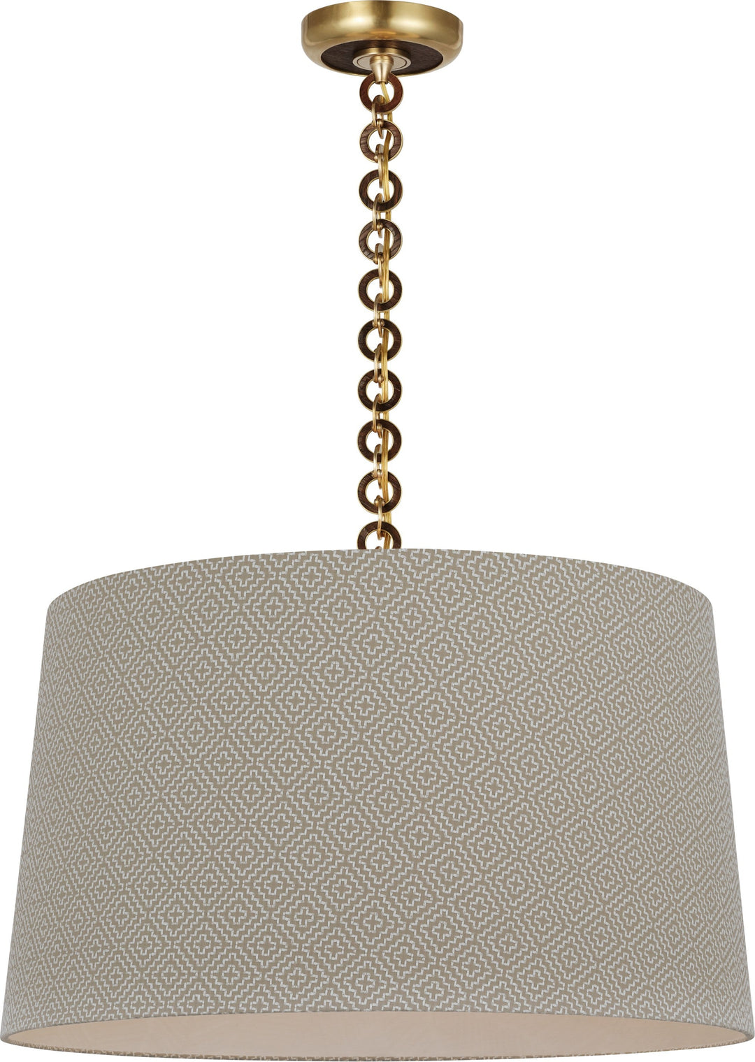 Visual Comfort Signature - SCH 5051HAB/NO-115 - LED Pendant - Evelyn - Hand-Rubbed Antique Brass and Natural Oak