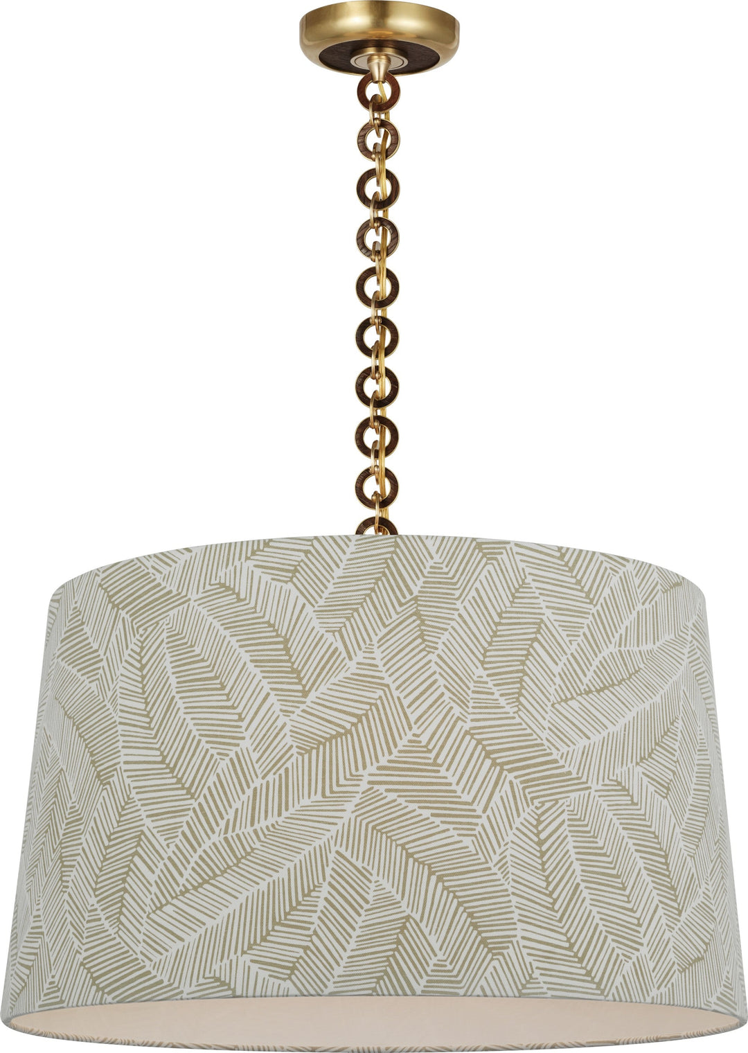 Visual Comfort Signature - SCH 5051HAB/NO-145 - LED Pendant - Evelyn - Hand-Rubbed Antique Brass and Natural Oak