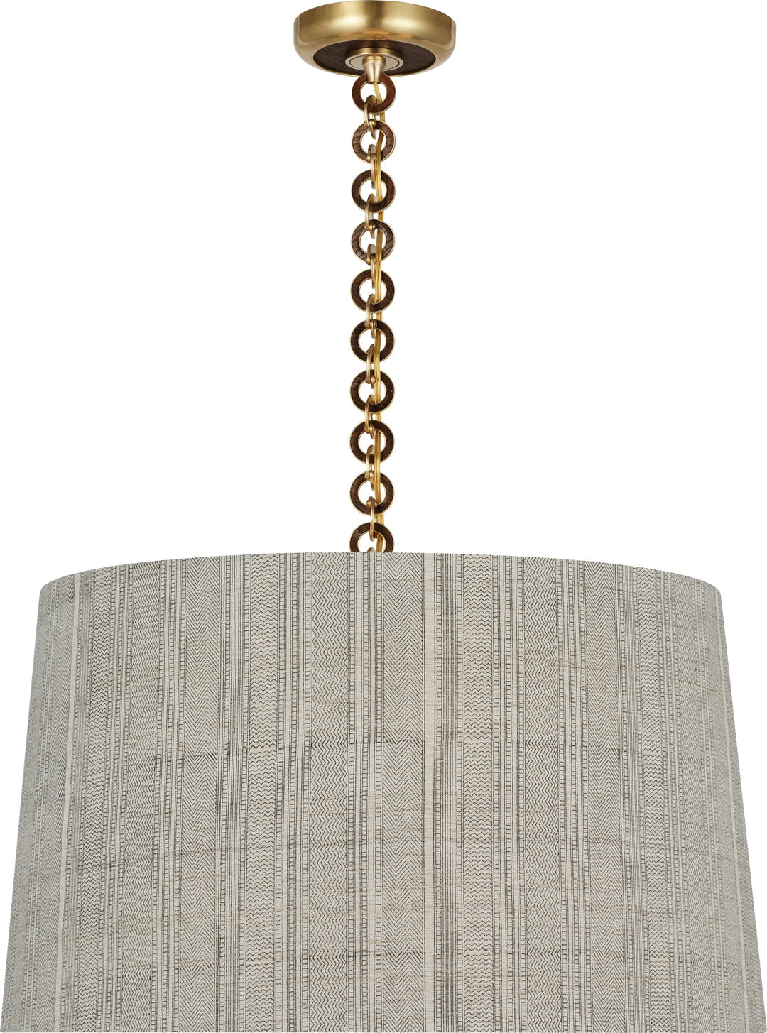 Visual Comfort Signature - SCH 5051HAB/NO-260 - LED Pendant - Evelyn - Hand-Rubbed Antique Brass and Natural Oak