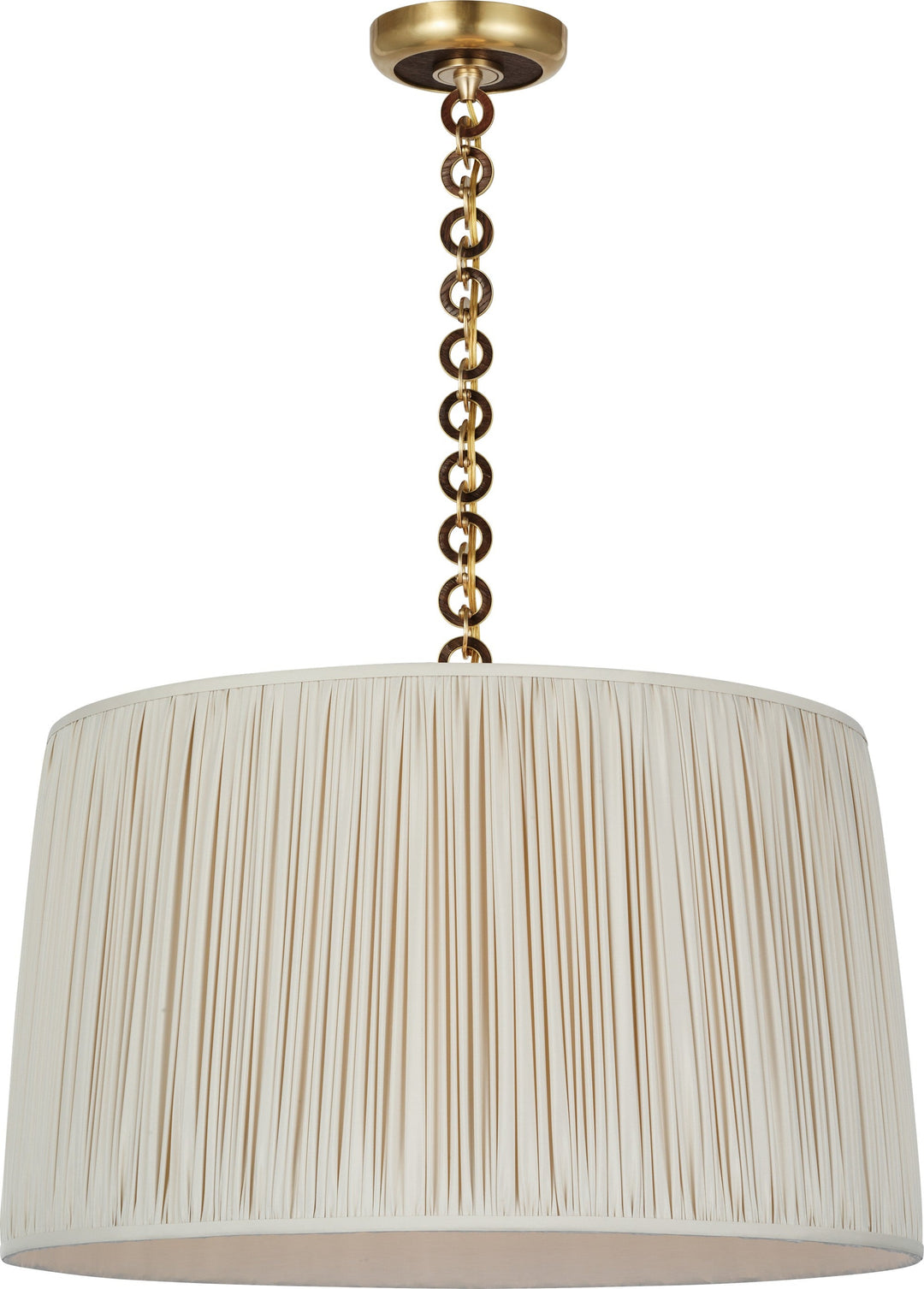 Visual Comfort Signature - SCH 5051HAB/NO-452 - LED Pendant - Evelyn - Hand-Rubbed Antique Brass and Natural Oak